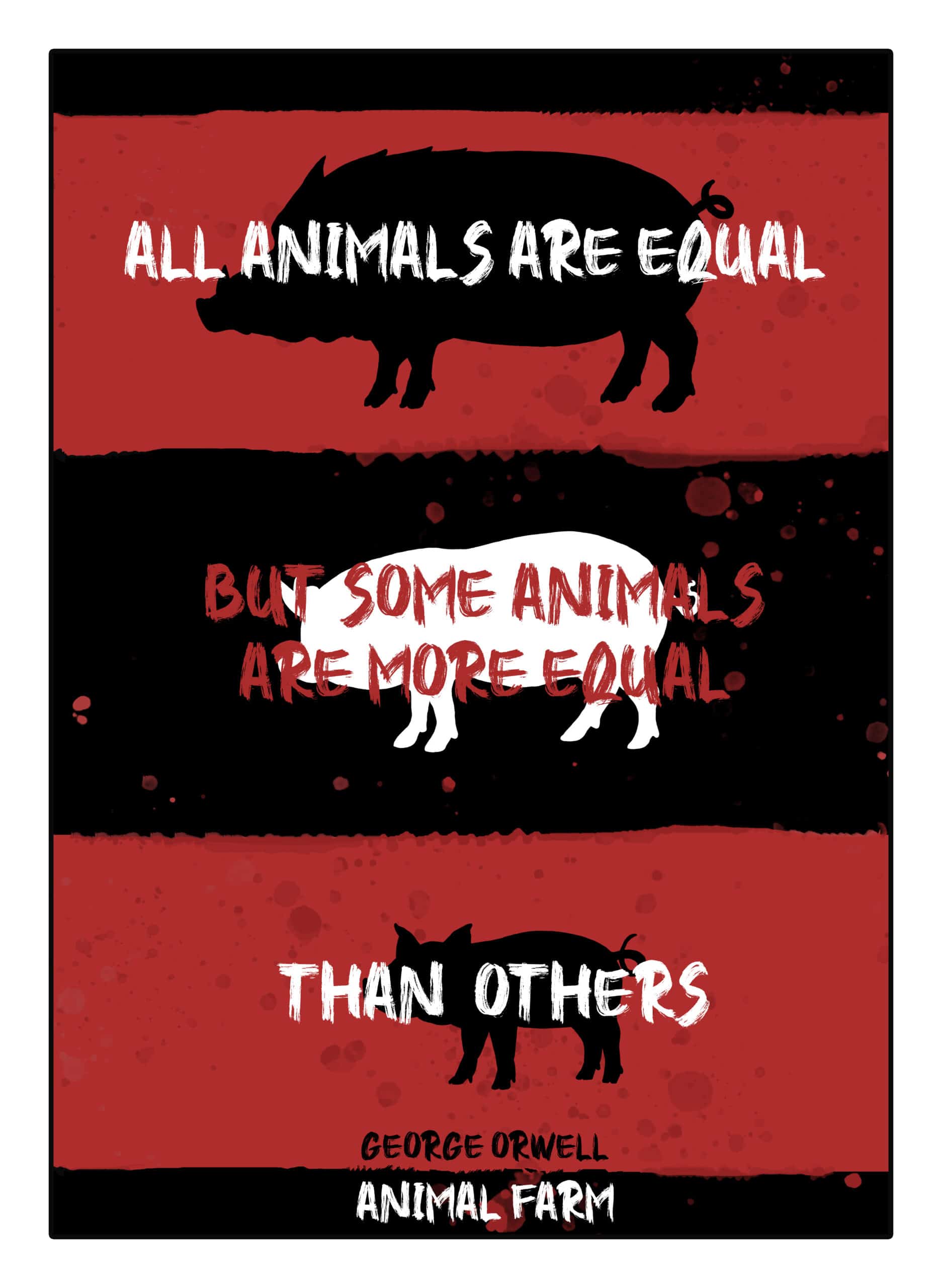 Animal Farm Art Print – Original art from the LitVox Print Studio